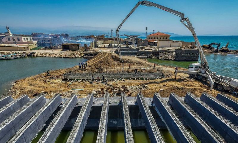 The Syrian General Authority for Ports and Customs carries out rehabilitation work on the bridge at the Arida border crossing with Lebanon, Aug. 3, 2026. (Syrian General Authority for Ports and Customs)