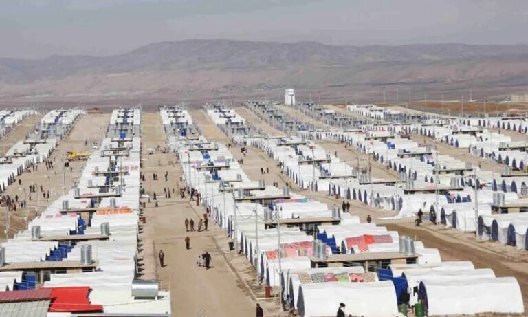 A general view of a refugee camp in the Kurdistan Region of Iraq, August 3, 2026. (Rudaw)