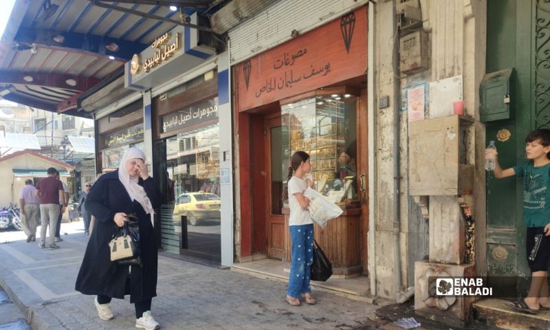 A gold shop in the markets of Hama (central Syria), July 28, 2026. (Enab Baladi/Oday al-Haj Hussein)