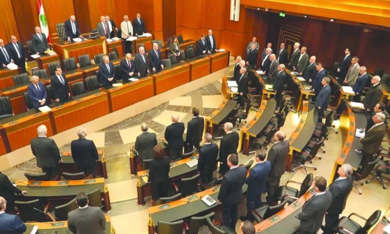 A session of the Lebanese Parliament to approve the general amnesty law, Aug. 12, 2026 (National News Agency)