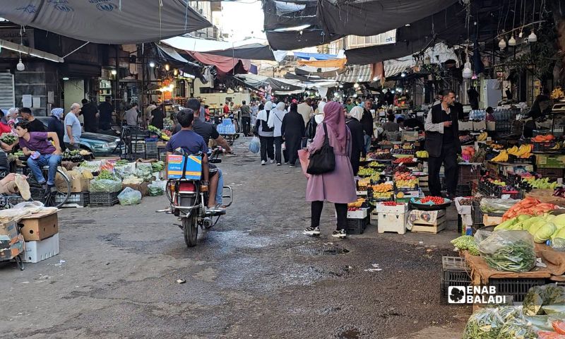 Bab Sreijeh market in Damascus, August 3, 2026. (Enab Baladi/Ahmad Maslamani)