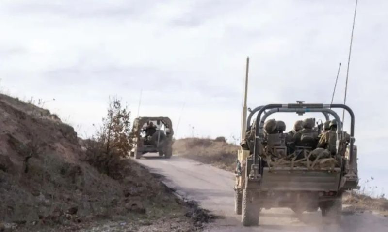 Israeli army forces during an incursion into Quneitra countryside, September 9, 2026 (al-Ikhbariya)