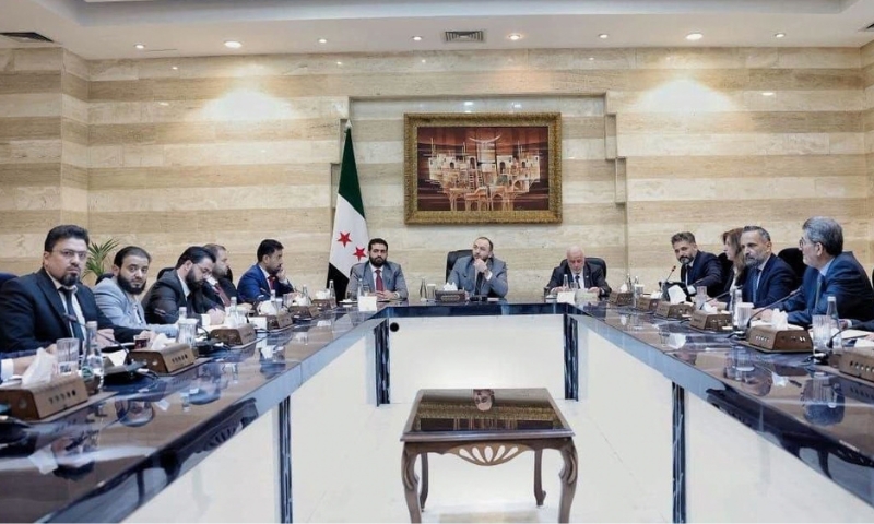 Abdul Rahman al-Aama, secretary-general of the Syrian presidency, at a coordination meeting with ministers in Damascus, July 16, 2026 (General Secretariat of the Syrian Presidency/Facebook).