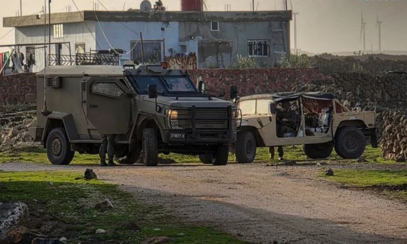 An Israeli army checkpoint in Quneitra countryside, southern Syria, June 5, 2026 (SANA).