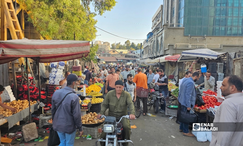 The old wholesale produce market in Damascus, September 17, 2026 (Enab Baladi/Ahmad Maslamani).