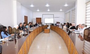 A workshop with international participation on assessing human capital and economic recovery in Damascus, October 17, 2026 (Syrian Planning and Statistics Authority/Facebook).