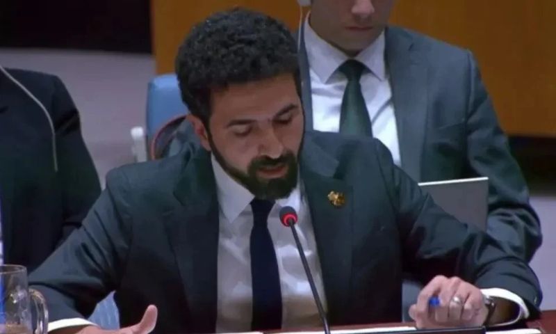 Syria’s Permanent Representative to the United Nations, Ibrahim Olabi, October 15, 2026 (al-Ikhbariya)