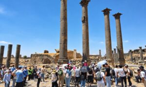 Foreign tourists on a tour in Syria, June 24, 2026. (Ministry of Tourism)